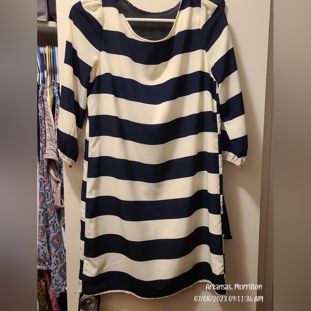 Striped mini dress
